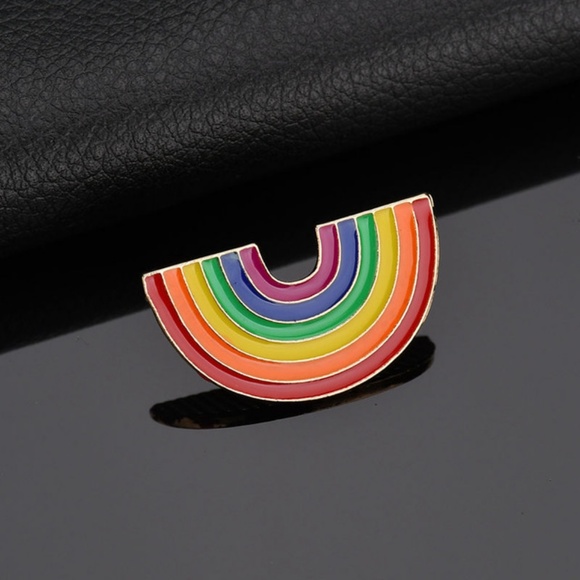 Rainbow Enamel Lapel Pin (BUNDLE AND SAVE!!!) 🏳️‍ PRIDE - Picture 4 of 8